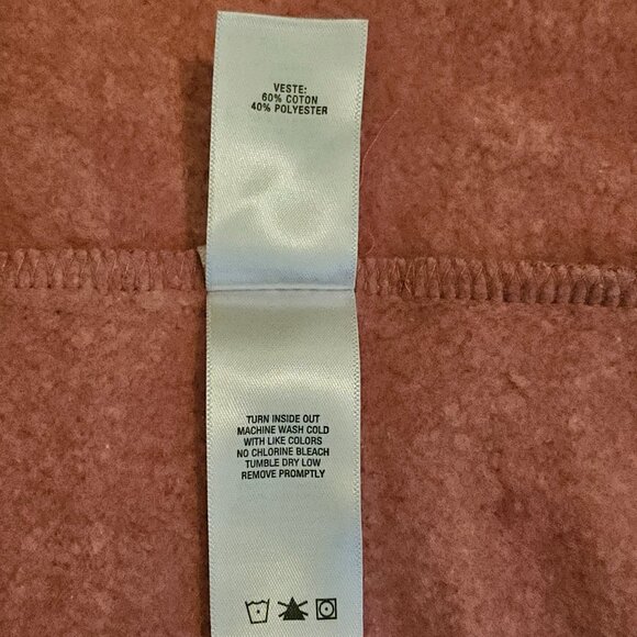 Cabela's Burgundy Heathered Pink Hoodie Size Large - Picture 9 of 9